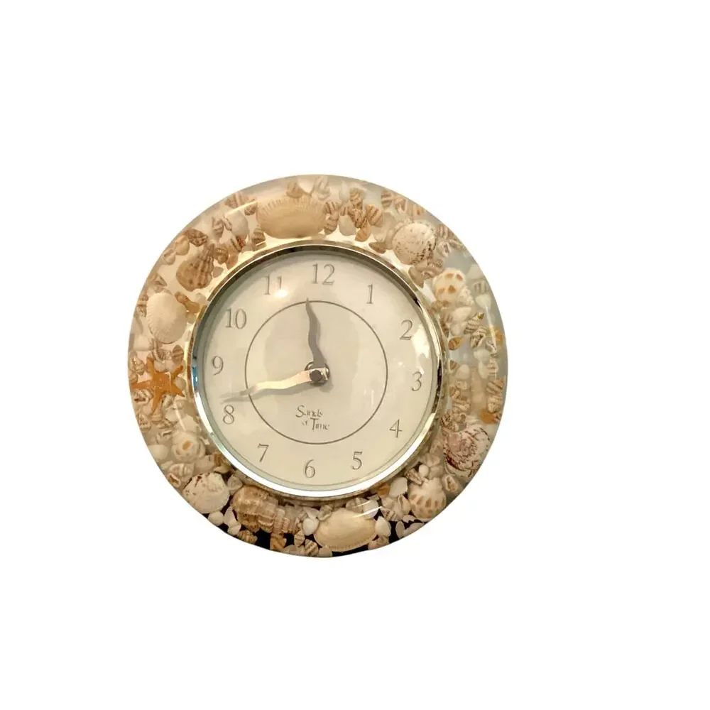 Sands Of Time Seashell Battery Operated Wall Clock Works